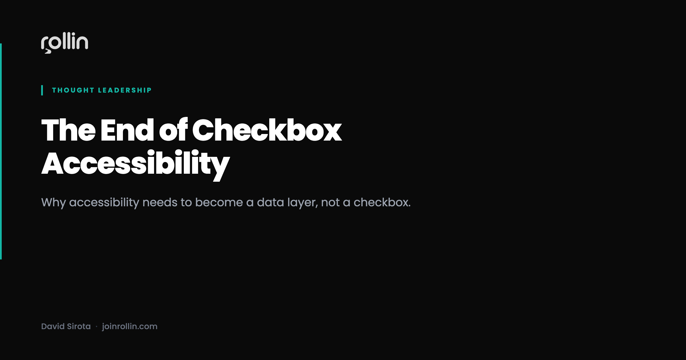 The end of checkbox accessibility