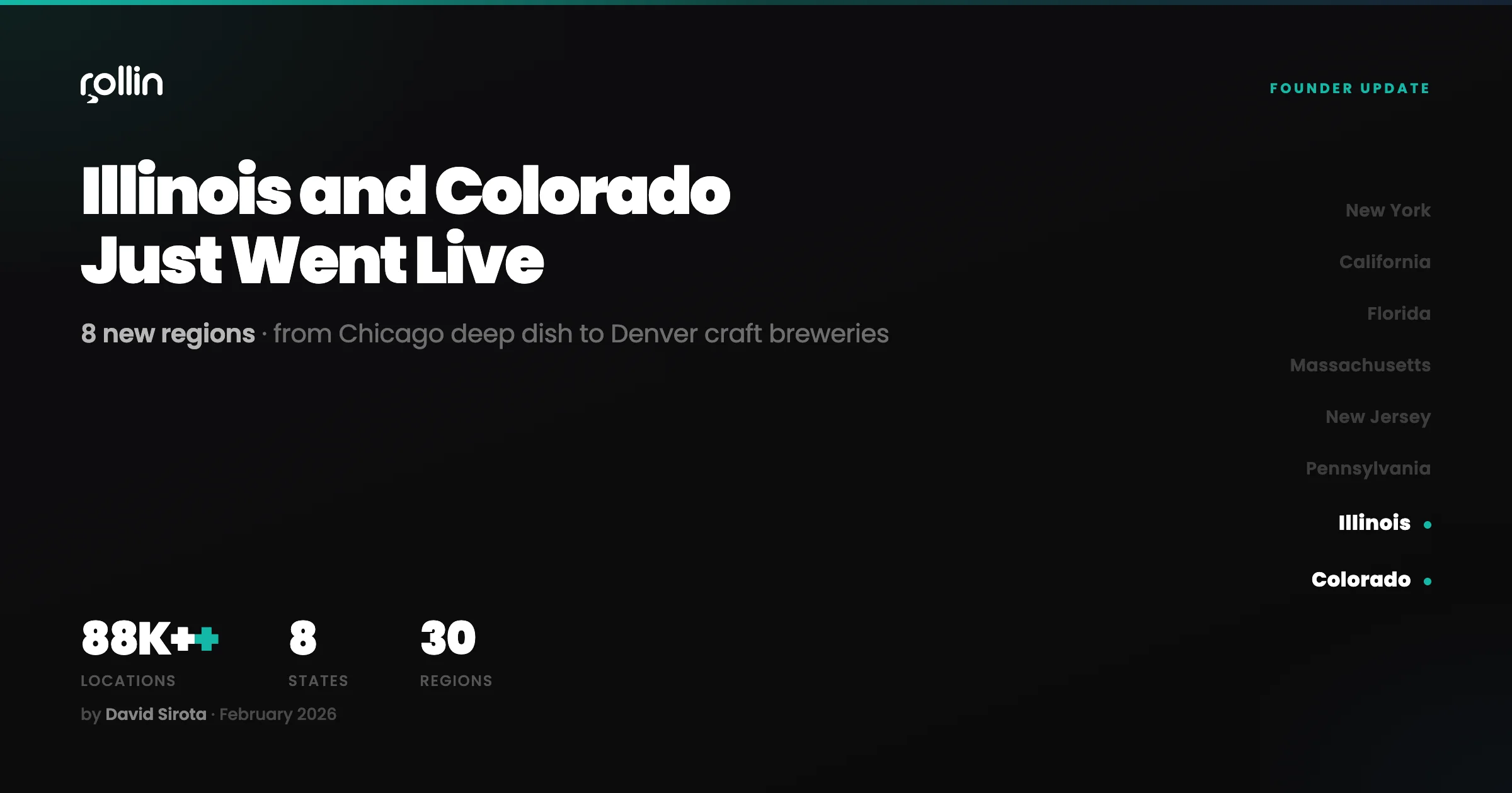 Illinois and Colorado Expansion